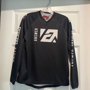 Answer Racing Kids Long Sleeve Black Tee